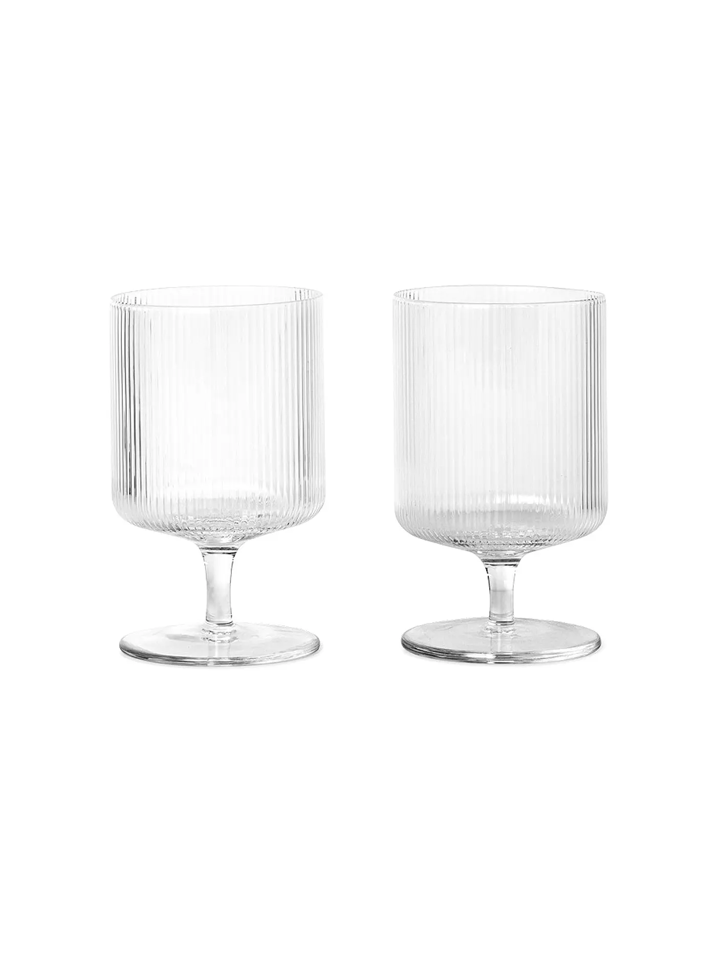 FERM LIVING | Weinglas 2er Set RIPPLE | 